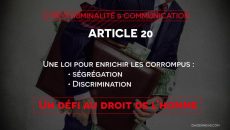 code de la communication Madagascar : l'article 20